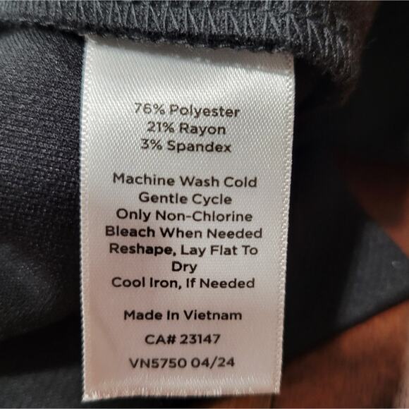 Talbots Passport Ponte Johnny Collar Pullover Easy Care Closet Staple Size Large - Picture 7 of 10